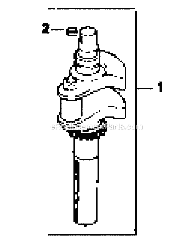 Cv25-69558 Crankshaft Diagram and Parts List for M60-KH 53AB5BAX150 Cub Cadet Sprayer